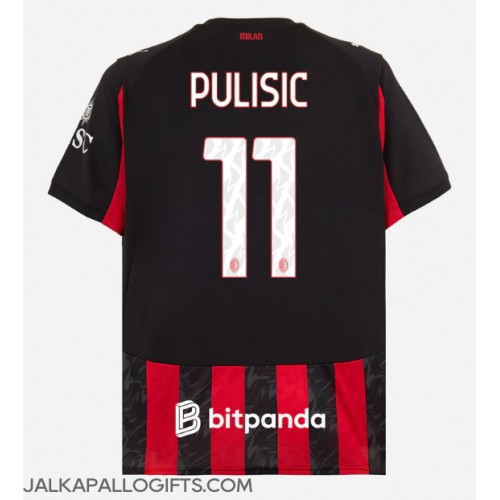 AC Milan Christian Pulisic #11 Kotipaita 2025-26 Lyhythihainen